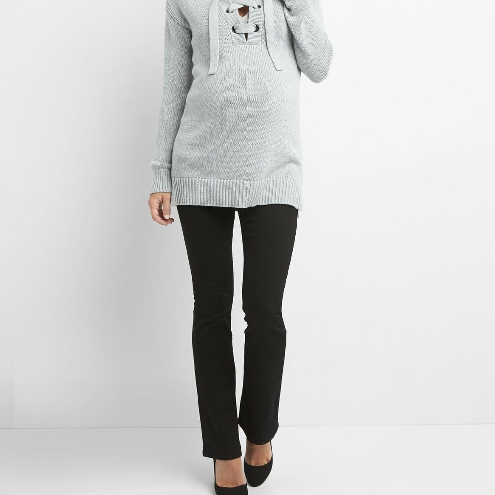 Gap Maternity Full Panel Baby Boot Black Jeans